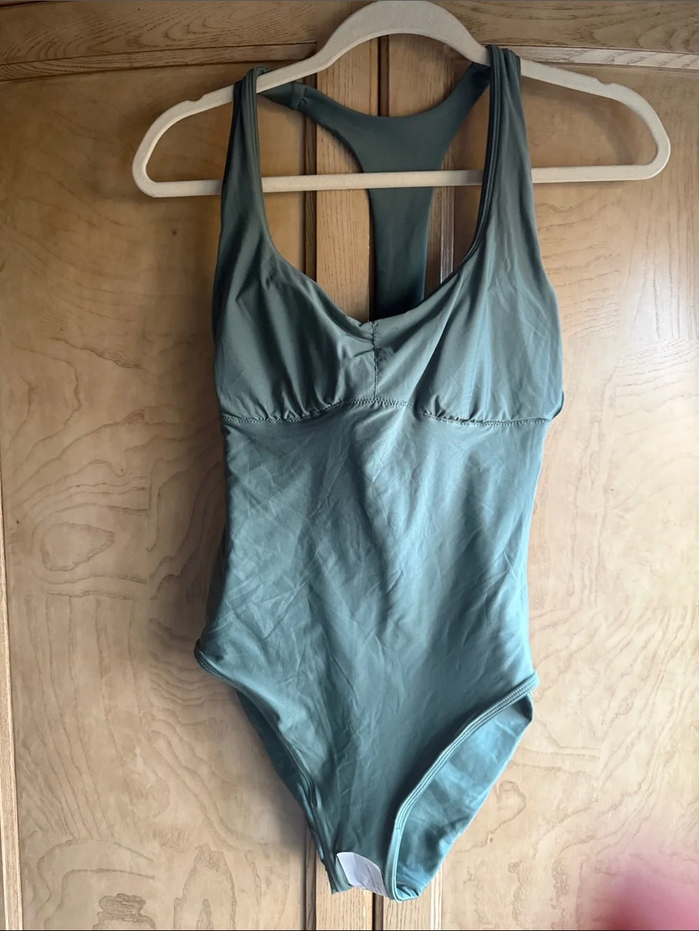 J. Crew Women's Sage  Green Gail one-piece in Classic Sculpt™